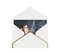 GDSHJKLW Merry Christmas Santa's gift Greeting Card with White Envelopes, 4x6 Thinking of You Cards Happy Birthday Wedding Invitation Blank Note Card for All Occasions