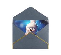 GDSHJKLW Merry Christmas Snowman Greeting Card with Black Envelopes, 4x6 Thinking of You Cards Happy Birthday Wedding Invitation Blank Note Card for All Occasions