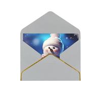 GDSHJKLW Merry Christmas Snowman Greeting Card with Light Grey Envelopes, 4x6 Thinking of You Cards Happy Birthday Wedding Invitation Blank Note Card for All Occasions