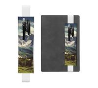 GDSHJKLW Mountains Scenery Elastic Band Pen Holder Detachable Pu Leather Pen Sleeve Pouch Journal Pencil Holder Pencil Case Office Supplies Gift For Hardcover Journals Notebooks Planners