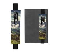 GDSHJKLW Mountains Scenery Elastic Band Pen Holder Detachable Pu Leather Pen Sleeve Pouch Journal Pencil Holder Pencil Case Office Supplies Gift For Hardcover Journals Notebooks Planners