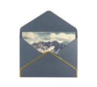 GDSHJKLW Mountains Scenery Greeting Card with Black Envelopes, 4x6 Thinking of You Cards Happy Birthday Wedding Invitation Blank Note Card for All Occasions