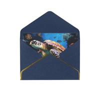 GDSHJKLW Ocean Animal Turtle Greeting Card with Blue Envelopes, 4x6 Thinking of You Cards Happy Birthday Wedding Invitation Blank Note Card for All Occasions