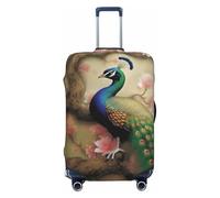 GDSHJKLW Oriental Peacock On Flower Tree Travel Luggage Cover Suitcase Protector Washable Elastic Suitcase Cover Anti-Scratch Luggage Protector Travel Suitcase Baggage Cover Fits 18-32 Inch Suitcase