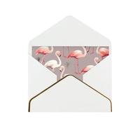 GDSHJKLW Pink flamingo pattern Greeting Card with White Envelopes, 4x6 Thinking of You Cards Happy Birthday Wedding Invitation Blank Note Card for All Occasions