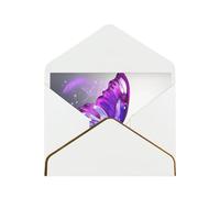 GDSHJKLW Purple Butterfly Greeting Card with White Envelopes, 4x6 Thinking of You Cards Happy Birthday Wedding Invitation Blank Note Card for All Occasions