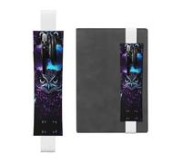 GDSHJKLW Purple Owl Elastic Band Pen Holder Detachable Pu Leather Pen Sleeve Pouch Journal Pencil Holder Pencil Case Office Supplies Gift For Hardcover Journals Notebooks Planners
