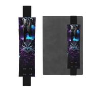 GDSHJKLW Purple Owl Elastic Band Pen Holder Detachable Pu Leather Pen Sleeve Pouch Journal Pencil Holder Pencil Case Office Supplies Gift For Hardcover Journals Notebooks Planners