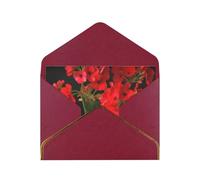 GDSHJKLW Red geraniums1 Greeting Card with Dark Red Envelopes, 4x6 Thinking of You Cards Happy Birthday Wedding Invitation Blank Note Card for All Occasions