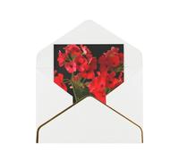 GDSHJKLW Red geraniums1 Greeting Card with White Envelopes, 4x6 Thinking of You Cards Happy Birthday Wedding Invitation Blank Note Card for All Occasions