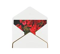 GDSHJKLW Red geraniums1 Greeting Card with White Envelopes, 4x6 Thinking of You Cards Happy Birthday Wedding Invitation Blank Note Card for All Occasions