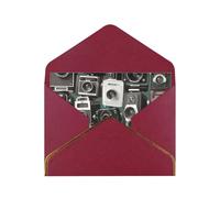 GDSHJKLW Retro Cool Camera Collection1 Greeting Card with Dark Red Envelopes, 4x6 Thinking of You Cards Happy Birthday Wedding Invitation Blank Note Card for All Occasions