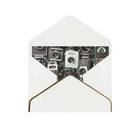 GDSHJKLW Retro Cool Camera Collection1 Greeting Card with White Envelopes, 4x6 Thinking of You Cards Happy Birthday Wedding Invitation Blank Note Card for All Occasions