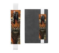GDSHJKLW Rising Sun Tiger Elastic Band Pen Holder Detachable Pu Leather Pen Sleeve Pouch Journal Pencil Holder Pencil Case Office Supplies Gift For Hardcover Journals Notebooks Planners