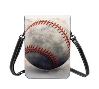 GDSHJKLW Small Crossbody Cell Phone Bag For Women Leather Lightweight Mini Phone Purses Baseball Shoulder Handbag Purse