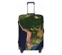 GDSHJKLW South America Satellite Image Travel Luggage Cover Suitcase Protector Washable Elastic Suitcase Cover Anti-Scratch Luggage Protector Travel Suitcase Baggage Cover Fits 18-32 Inch Suitcase