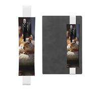 GDSHJKLW Squirrel Just Laying Elastic Band Pen Holder Detachable Pu Leather Pen Sleeve Pouch Journal Pencil Holder Pencil Case Office Supplies Gift For Hardcover Journals Notebooks Planners