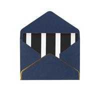 GDSHJKLW stripes black white Greeting Card with Blue Envelopes, 4x6 Thinking of You Cards Happy Birthday Wedding Invitation Blank Note Card for All Occasions