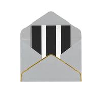 GDSHJKLW stripes black white Greeting Card with Light Grey Envelopes, 4x6 Thinking of You Cards Happy Birthday Wedding Invitation Blank Note Card for All Occasions