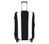 GDSHJKLW Stripes Black White Travel Luggage Cover Suitcase Protector Washable Elastic Suitcase Cover Anti-Scratch Luggage Protector Travel Suitcase Baggage Cover Fits 18-32 Inch Suitcase, Black, XL