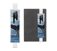 GDSHJKLW Whale Tail Elastic Band Pen Holder Detachable Pu Leather Pen Sleeve Pouch Journal Pencil Holder Pencil Case Office Supplies Gift For Hardcover Journals Notebooks Planners