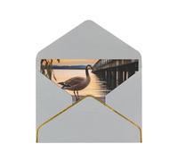 GDSHJKLW Wild Goose by the Bridge Greeting Card with Light Grey Envelopes, 4x6 Thinking of You Cards Happy Birthday Wedding Invitation Blank Note Card for All Occasions