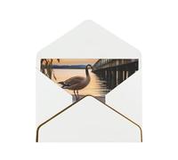 GDSHJKLW Wild Goose by the Bridge Greeting Card with White Envelopes, 4x6 Thinking of You Cards Happy Birthday Wedding Invitation Blank Note Card for All Occasions
