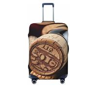 GDSHJKLW Wine Bottle Stopper With Vintage Travel Luggage Cover Suitcase Protector Washable Elastic Suitcase Cover Anti-Scratch Luggage Protector Travel Suitcase Baggage Cover Fits 18-32 Inch Suitcase