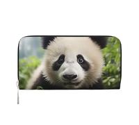 GDSHJKLW Womens Wallet Cute Animal Bear Zip Around Wallet Pu Leather Phone Clutch Purse Card Holder Organizer For Women Ladies, Black, One Size