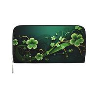 GDSHJKLW Womens Wallet Happy St Patrick'S Day Zip Around Wallet Pu Leather Phone Clutch Purse Card Holder Organizer For Women Ladies, Black, One Size