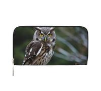 GDSHJKLW Womens Wallet Wild Owl Birds Zip Around Wallet Pu Leather Phone Clutch Purse Card Holder Organizer For Women Ladies, Black, One Size