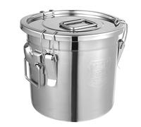 GDSKR 12L Stainless Steel Airtight Canister, Food Storage Container, Kitchen Storage Bucket, Rice Cereal Grain Canisters, Airtight Grain and Cereal, Flour, Kitchen Bucket