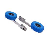 GDSKR 2pcs Heavy-Duty Boat Launching Wheels, Fold Dinghy Rear Wheel, Stainless Steel Plastic Universal Transom Trailer Wheels, for Inflatable Boats, Kayaks, Dinghies, Max Load 150kg