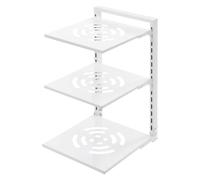 GDSKR 3-Tier Pot Rack Organizer, Pot Lid Holder Countertop Pot Stand, Adjustable Pan Stand Organizer Rack, Detachable Kitchen Pan Holder Organiser for Kitchen Counter Cabinet