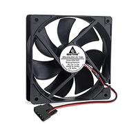 GDSTIME 120mm 12V PC Fan 4 Pin 120 x 25mm 12V Computer Fan 12CM Case Cooler 1500 RPM DC Brushless Cooling For Ventilation Exhaust Replacement