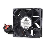 GDSTIME 120mm 240V Cooling Fan 120mm x 38mm 220V 230V AC EC High Performance Fridge Axial Fan with UK Fused Plug, Dual Ball Bearing, 116.6 CFM Airflow for Computer Cabinet PSU Cooler Replacement