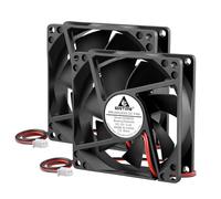 GDSTIME 12V 80mm Brushless Computer Cooling Fan 80mm x 25mm 2pcs