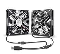 GDSTIME 140mm USB Fan 1425 PC Cooling Fan 5V with 2 in 1 Cable | 96.2 CFM 1500 RPM 140mm x 25mm Double USB Computer Fans for Laptop Router TV Box Xbox Modems AV Cabinets