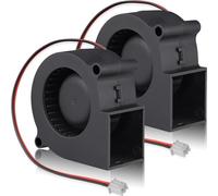 GDSTIME 60mm x 28mm 12V Blower 2-Pin DC Brushless Small Turbo Cooling Fan 6028 (2 Pack)
