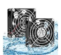 GDSTIME 80mm Cooling Fan 12V IP68 Waterproof Dual Ball Bearing Brushless