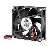 GDSTIME 80mm DC 12V Axial Cooling Fan, 80 x 25 mm | 2 PIN, Brushless, PC Case, Computer Radiator Cooler