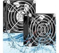 GDSTIME IP68 Waterproof 80mm 12V DC Dual Ball High Speed Exhaust Fan 2-Pin