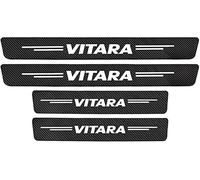 GDUTBC 4Pcs Car Door Sill Protector for Suzuki Vitara 2015-2020, Anti-Scratch Anti-Dirty Carbon Fiber Stickers Door Sill Scuff Plate Cover Door Steps, Styling Accessories