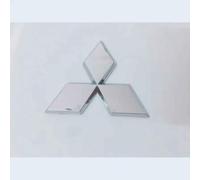 GDUTBC Car Emblems for Mitsubishi L200 2010-2015, Waterproof Emblem Front Rear Grill Badge Hood Trunk Replacement Letters Logo Sticker, Car Tuning Styling Accessories,B Silver