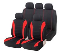GDUTBC Car Seat Cover for Dacia Sandero Stepway 2012-2023, Front Rear Auto Seat Covers Set, Breathable Wear Resistant Non-Slip Car Seat Cushion Seat Protectors,C Red