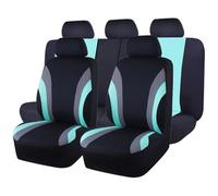 GDUTBC Car Seat Covers Full Set for Vauxhall Insignia ecoFLEX Hatchback/Insignia Grand Sport, Universal Waterproof Car Seat Cover, Front Rear Seat Protectors, Non-Slip Interior Accessories,B Cyan