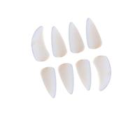 GDUZISZ Zither or Guzheng, 8 Pieces String Accessories, Practice Guitar, Guzheng, Fingernails Fingerstyle Instruments, Plectrum For Plectrum Bass (White)