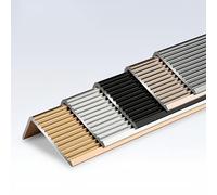 GDVXYS Stair Nosing/Edge Protector, Step Edge Trim Rubber Strips, Stair Edging Smooth, Easy to Install, Metal Edging Trim Bar for Marble/Glass Step