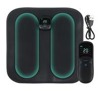 GDWD EMS Foot Massager with Remote Control, 10 Modes & 30 Intensities, Electric Foot Massager, Portable Intelligent Massage Mat for Blood Circulation & Muscle Pain Relief