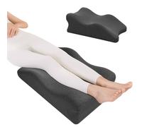 GDWD Leg Elevation Pillow, Memory Foam Leg Rest Pillow, Helps Sleeping, Reading, Blood Circulation, Reduce Post Surgery for Back Hip Neck Knee Pain, Pillow for Injury Recovery Pregnancy (Gray)
